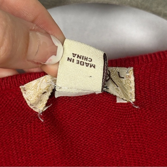 One World Red Ruffle Front Longline Tunic Dress Festive Romantic Style L - Picture 5 of 9